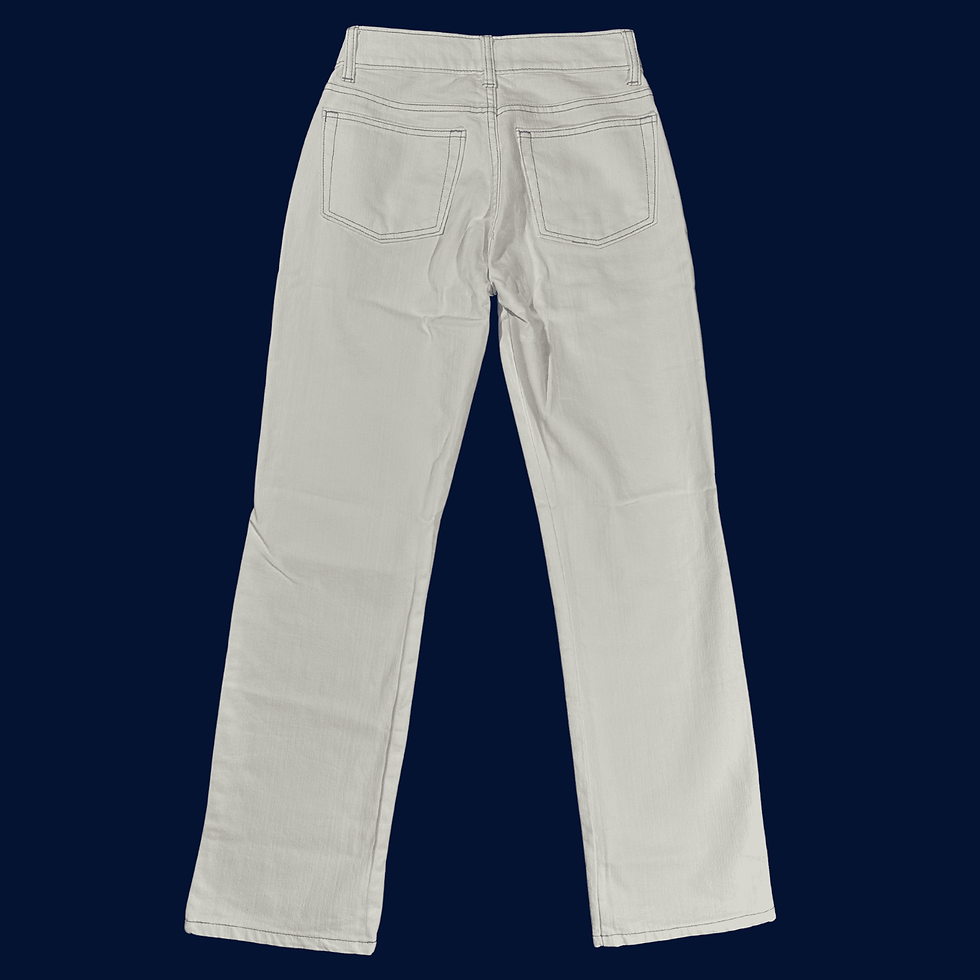 Woolworths 2009 Women’s Size 30 White Denim Stretch Jeans Back