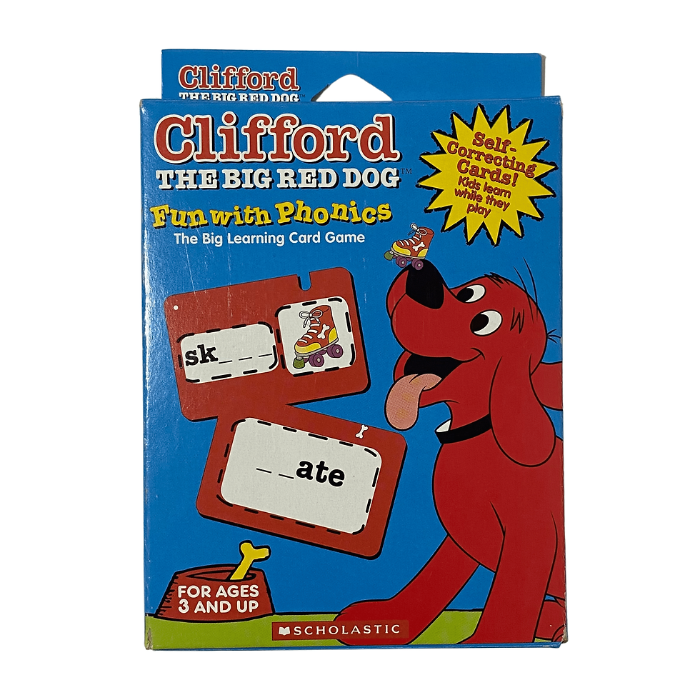 Clifford The Big Red Dog Fun With Phonics Self Correcting Flash Cards Front View