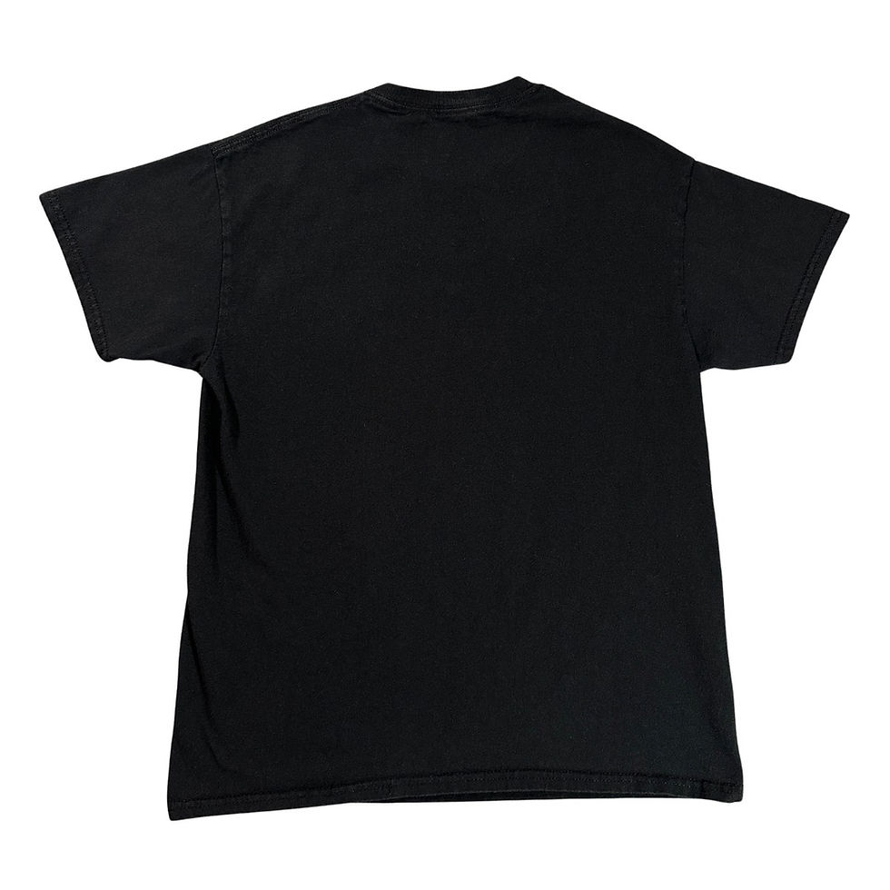 Back view of American Classics Back to the Future II men’s medium black graphic tee.