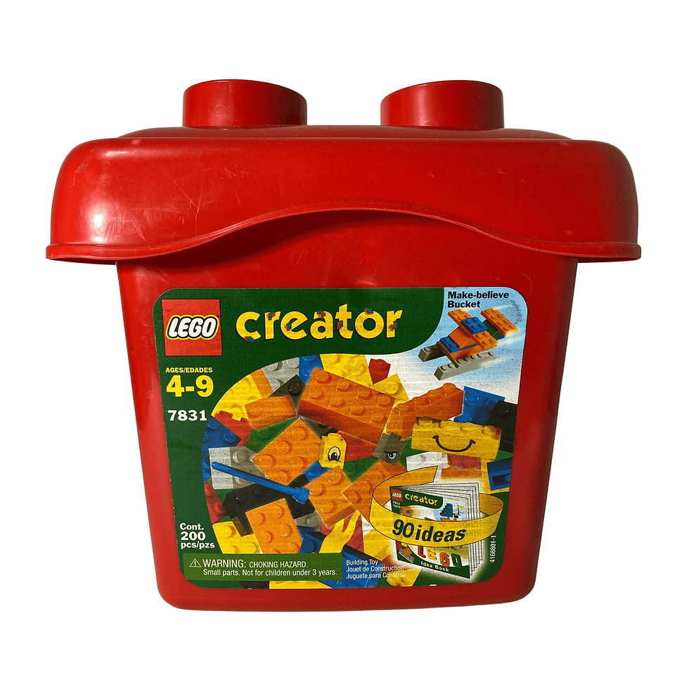 2002 Lego Creator 7813 Red Tub With Starter Set And Idea Book Front View