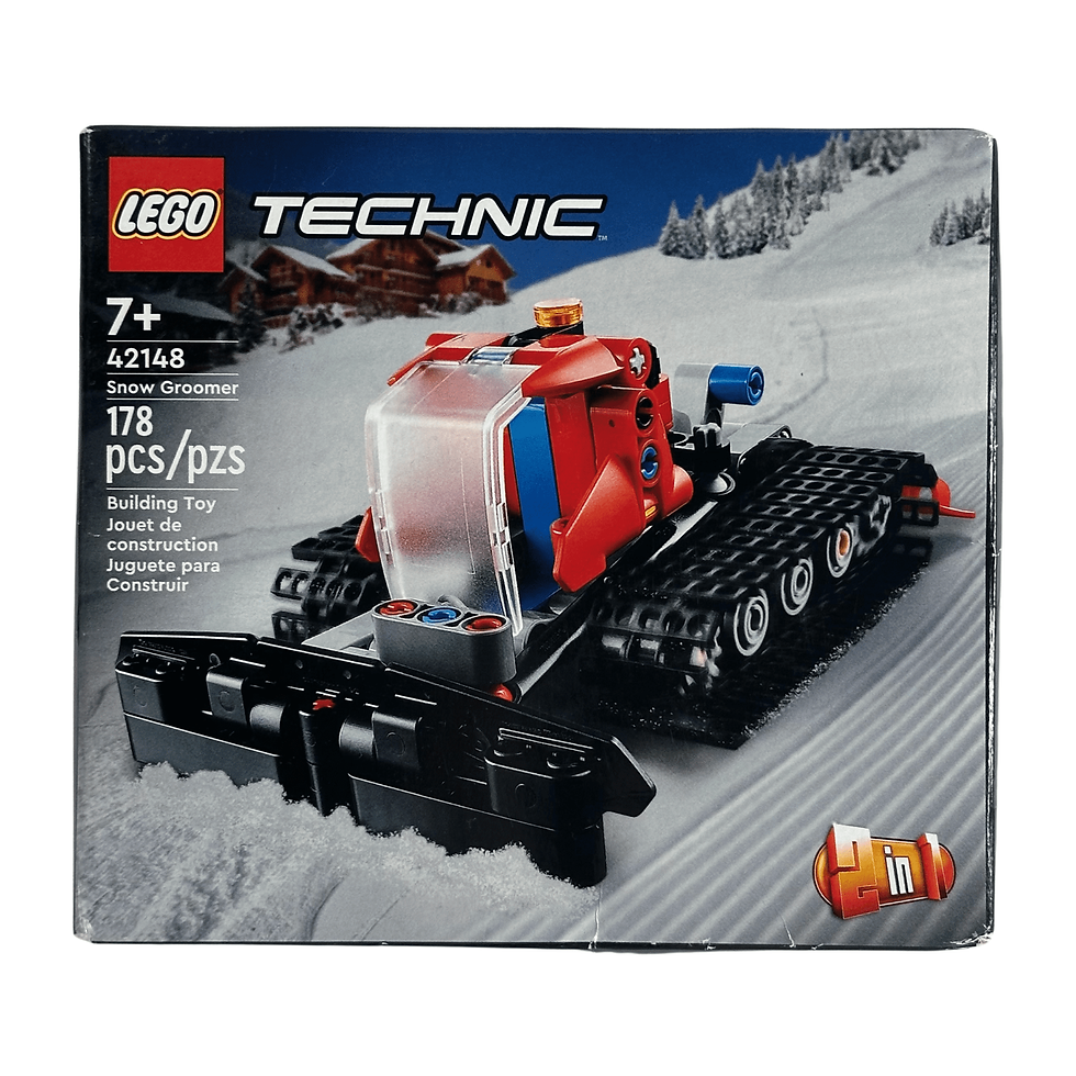 ego Technic 42148 Snow Groomer And Snowmobile 2-in-1 Build Set Front View