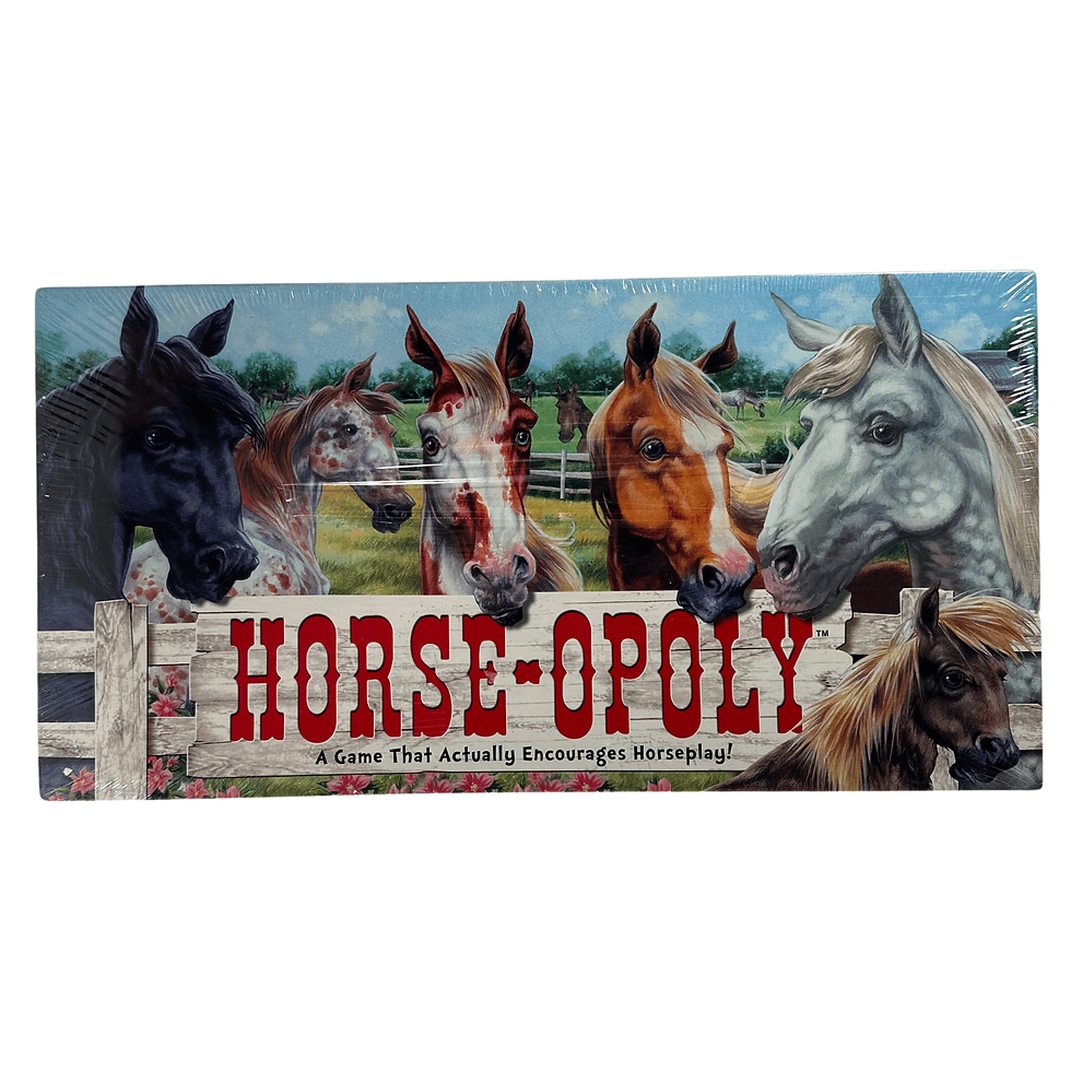 Late For The Sky "Horse-Opoly" Board Game For 2 - 6 Players Ages 8+ Front View
