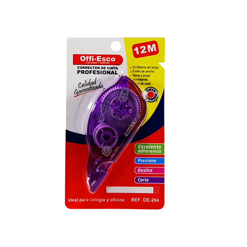 Miniatura: Corrector de cinta profesional Offi-Esco 12M