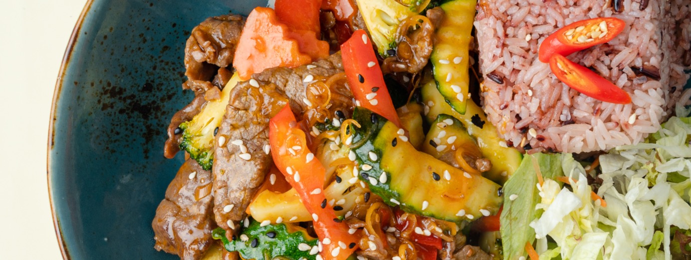 Arranged Food and Objects