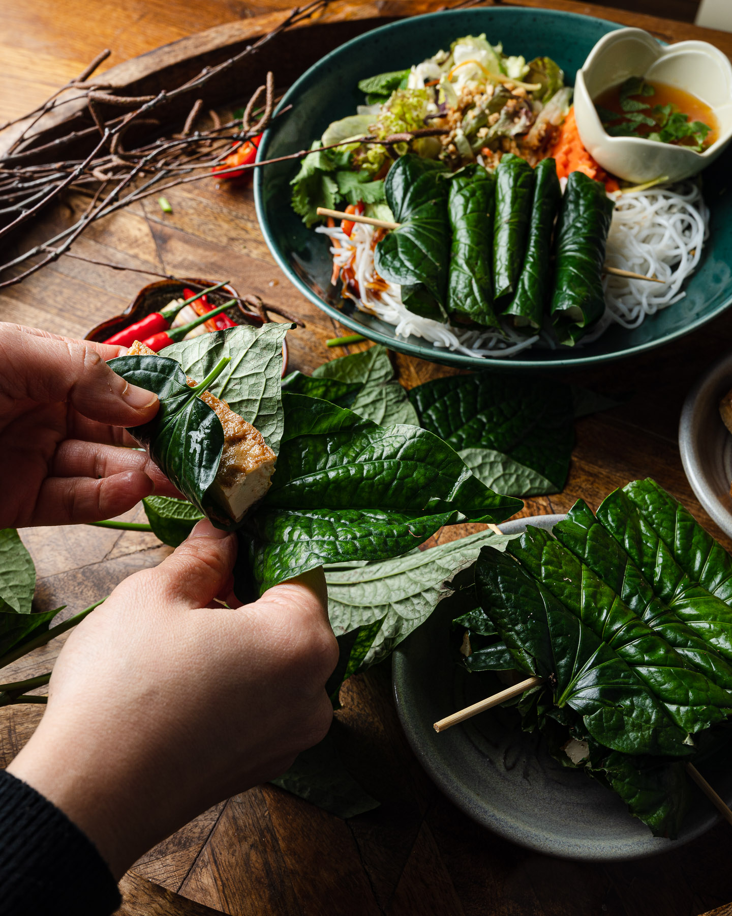 Arranged Food and Objects