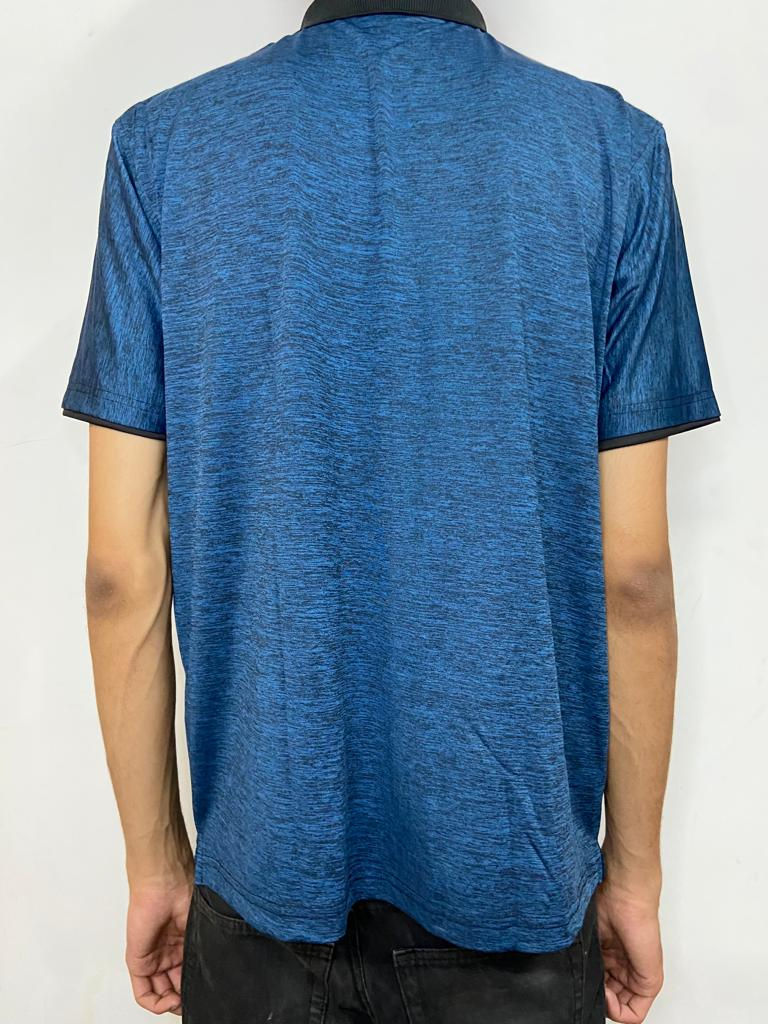 Thumbnail: Blue Grindle Dryfit Polo Neck T-Shirt