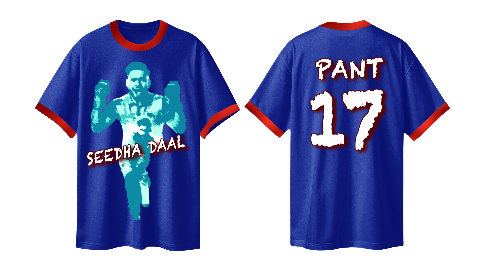 Seedha Daal LSG Rishabh Pant Printed Tshirt