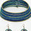 Thumbnail: Blue Beads Choker and Earrings Set