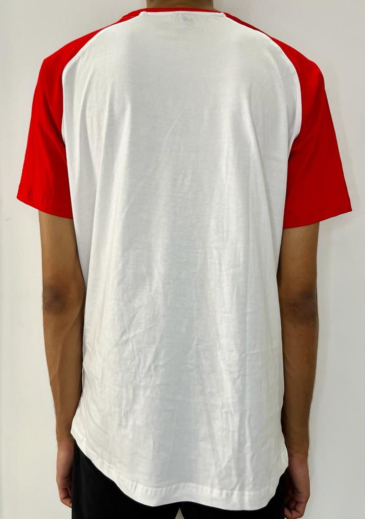 Thumbnail: Red Raglan Cotton T-Shirt