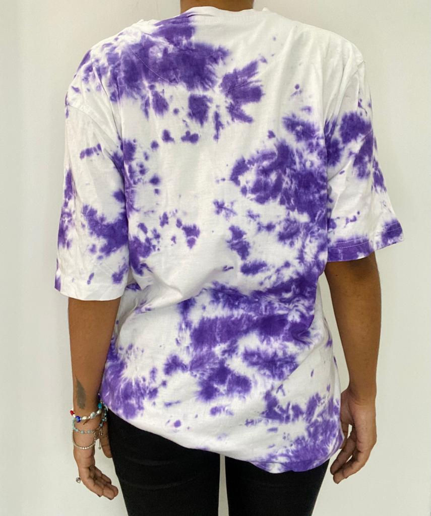 Thumbnail: Purple Dots Tie Dye T-Shirt