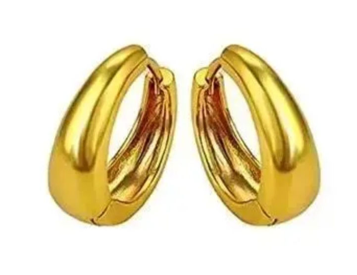 Thumbnail: Gold & Silver Regular Wear Balis Combo Pack of 2