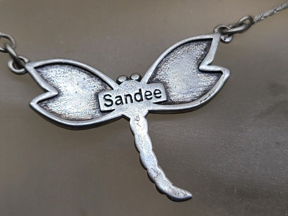 Thumbnail: ABALONE DRAGONFLY NECKLACE