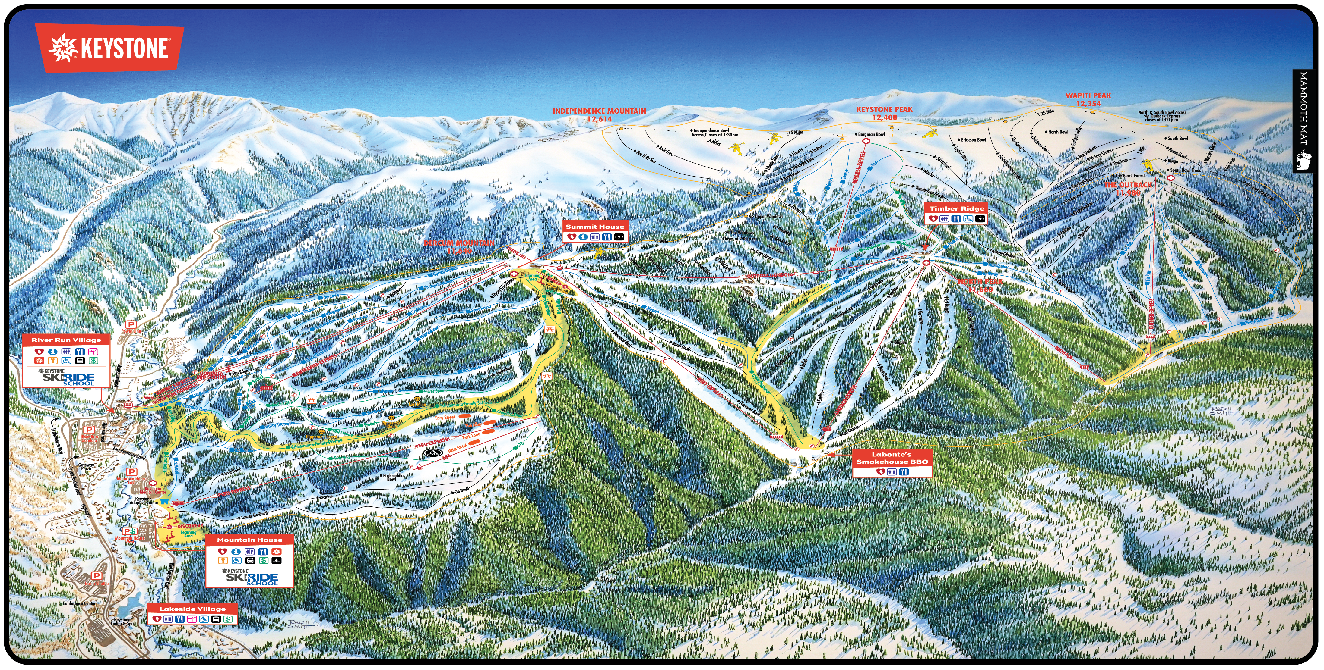 Keystone Trail Map Mat