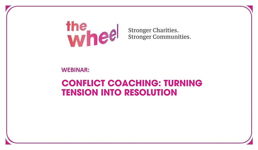 Webinar - Conflict Coaching: Turning Tension into Resolution