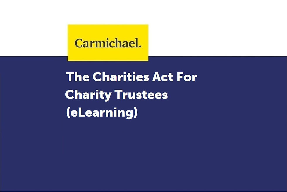 The Charities Act For Charity Trustees (eLearning)