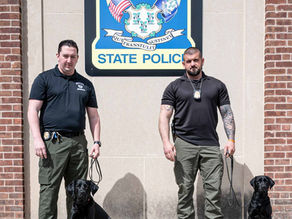 Two Teams Graduate State Police Accelerant Detection K9 Class