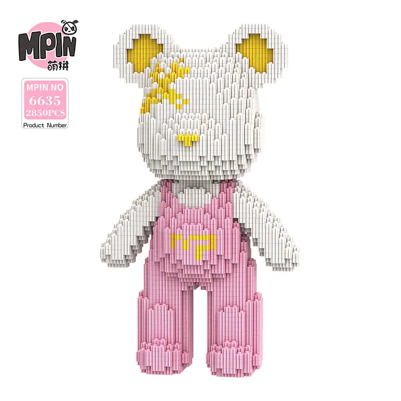 White Bear with Pink Suspenders