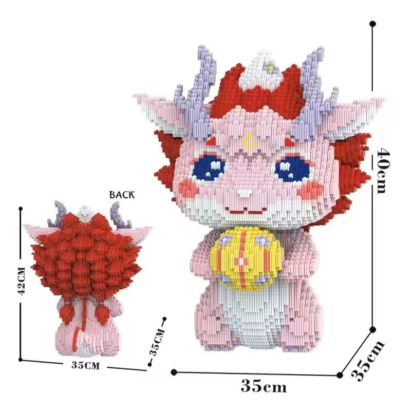 Pink Dragon with Yellow Ball
