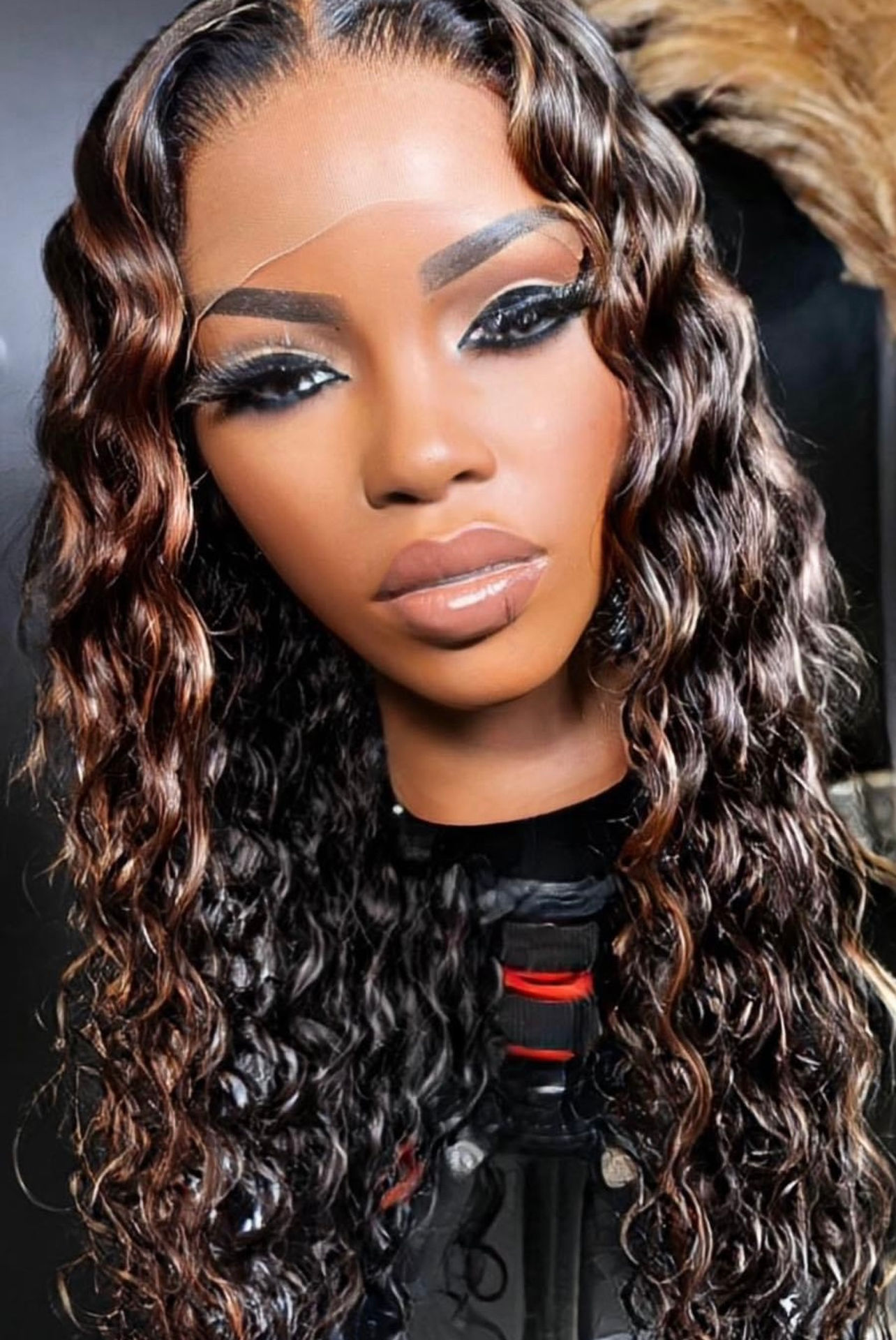 20”-13x4 Water Wave w/ Highlights