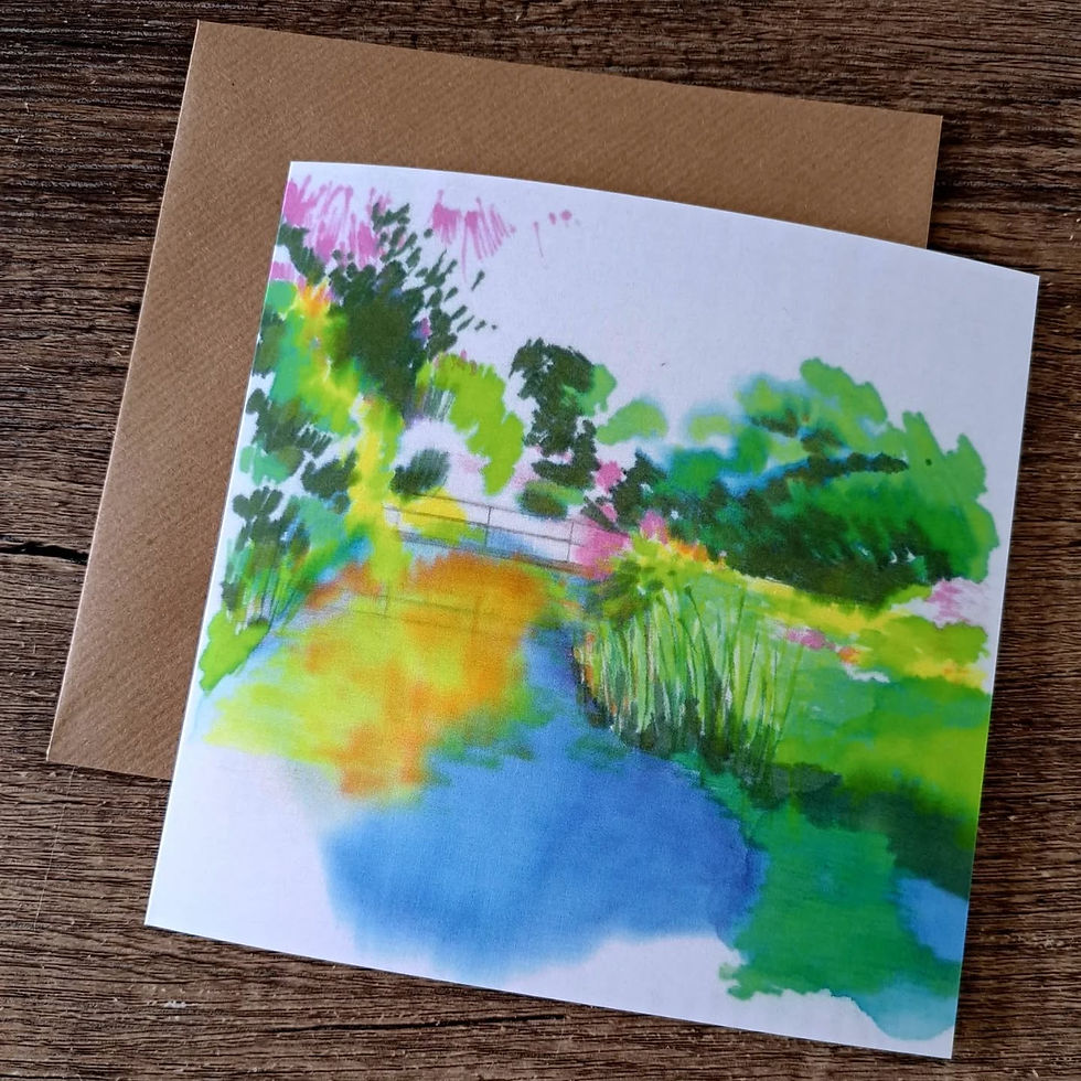 FEN LANDSCAPE II Large Square Card