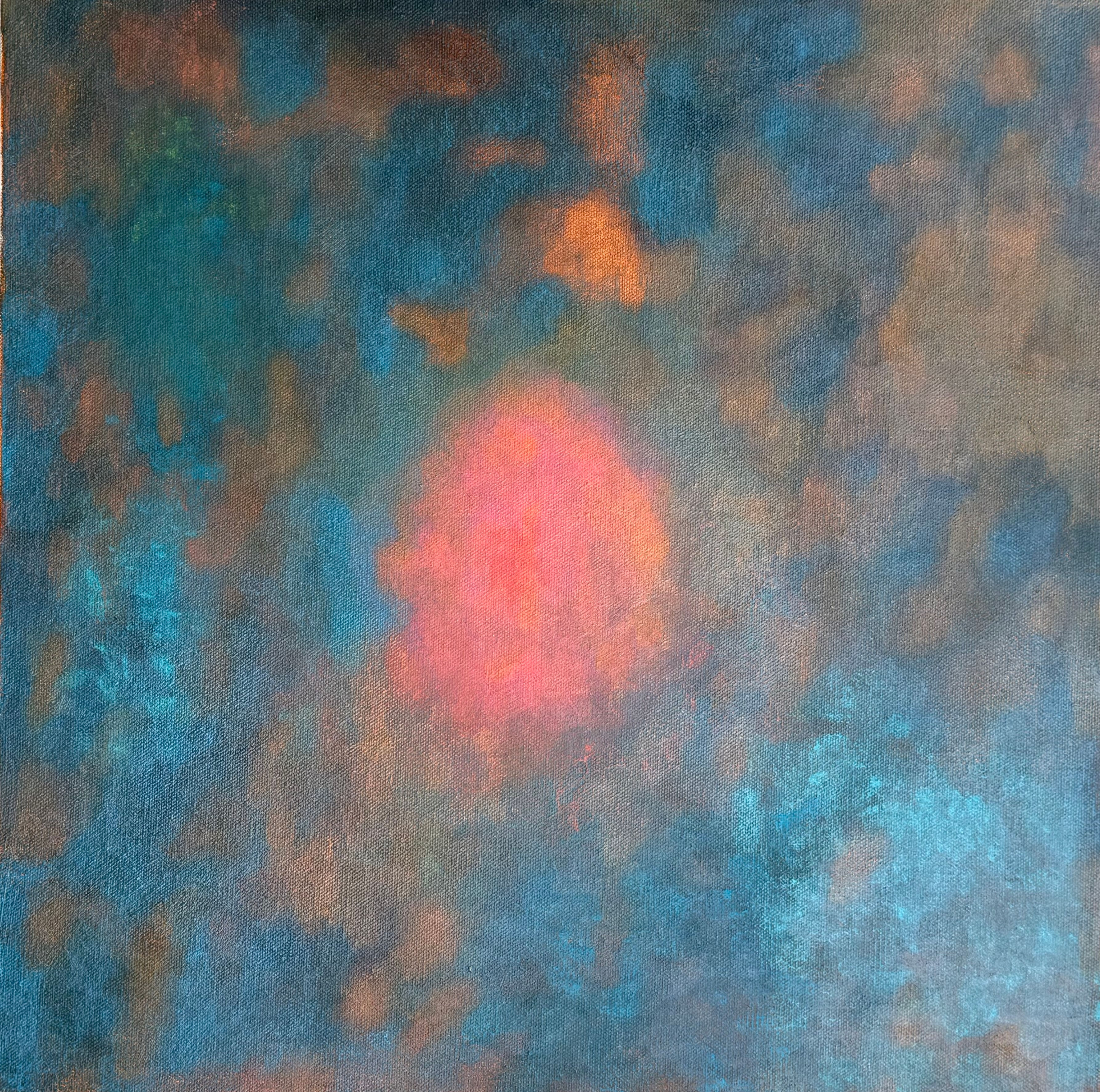 Untitled, oil on canvas, 18 x 18 inches