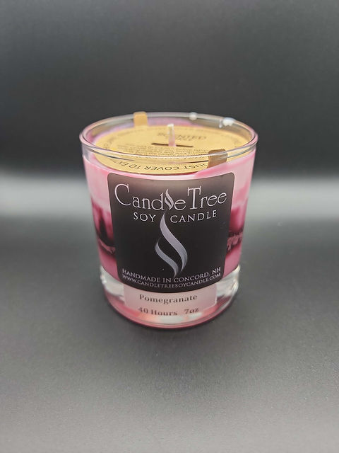 Nature Candle Duftkerze Granatapfel | 100% Pflanzliches Wachs | 90 G Bio-Kerze