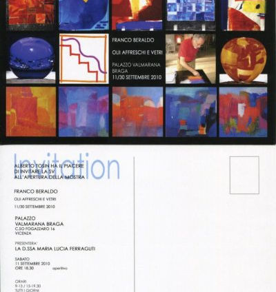 Saturday 11 September 2010 Personal exhibition in Vicenza
