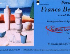 Franco Beraldo's solo exhibition at the LOVETTI ARTE Gallery in Ferrara