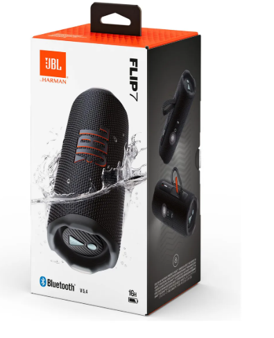 CAIXA DE SOM JBL FLIP7 PORTÁTIL BLUETOOTH V5.4 À PROVA D'ÁGUA