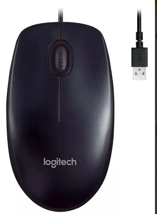 Miniatura: MOUSE C/ FIO LOGITECH M90 PRETO
