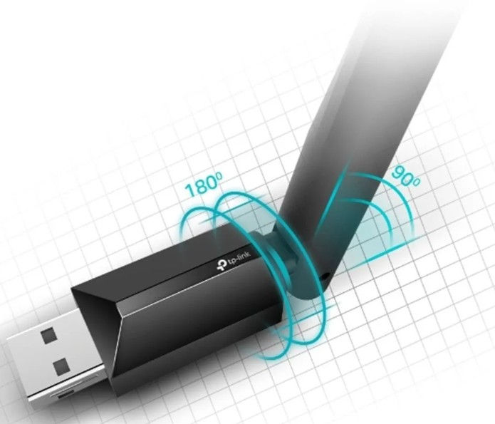 Miniatura: Adaptador Rede Wi-fi Tp-link Archer T2u Plus Dual Band Ac600