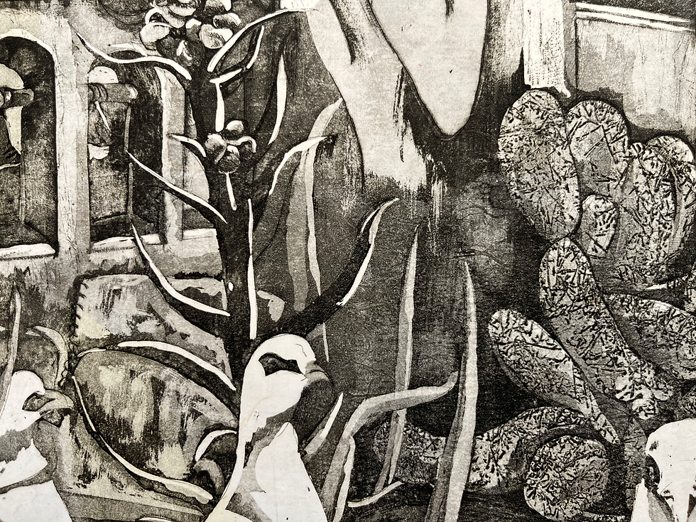 Thumbnail: Print, Etching - "I Will Dream", Black on Off-White 2/9
