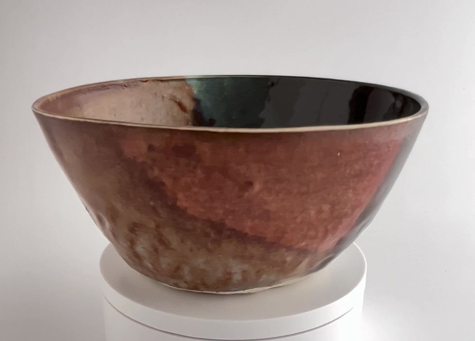 Thumbnail: Bowl Set of 2 - Irregular, Brown and Dark Blue