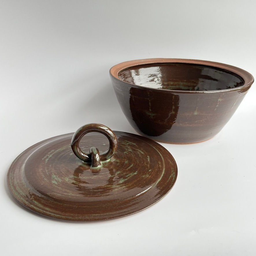 Thumbnail: Jar - Tapered, Brown 8.5"