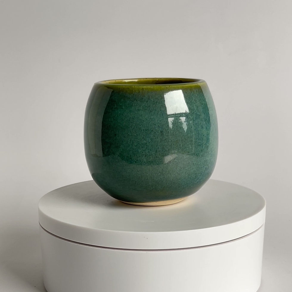 Thumbnail: Cup, Petite - Mottled Turquoise