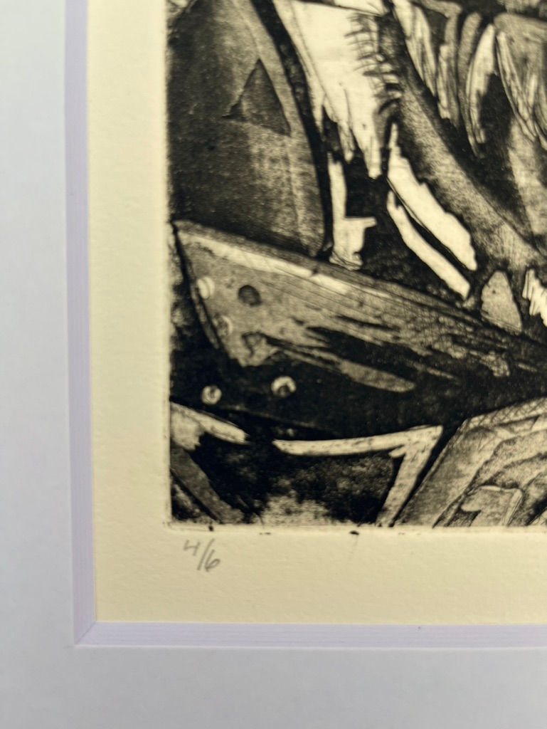 Thumbnail: Print, Etching - "Highlands", Black on Off-White