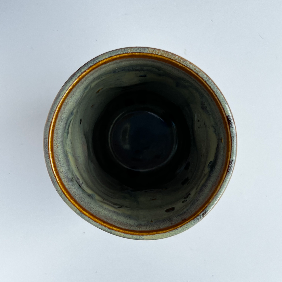 Thumbnail: Cup - Muted Brown, Green, and Blue #4