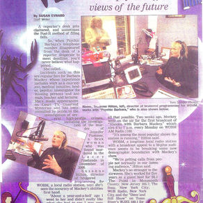 Listening to Visions: Radio psychic offers views of the future