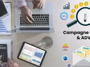 Team che gestisce e monitora una campagna online