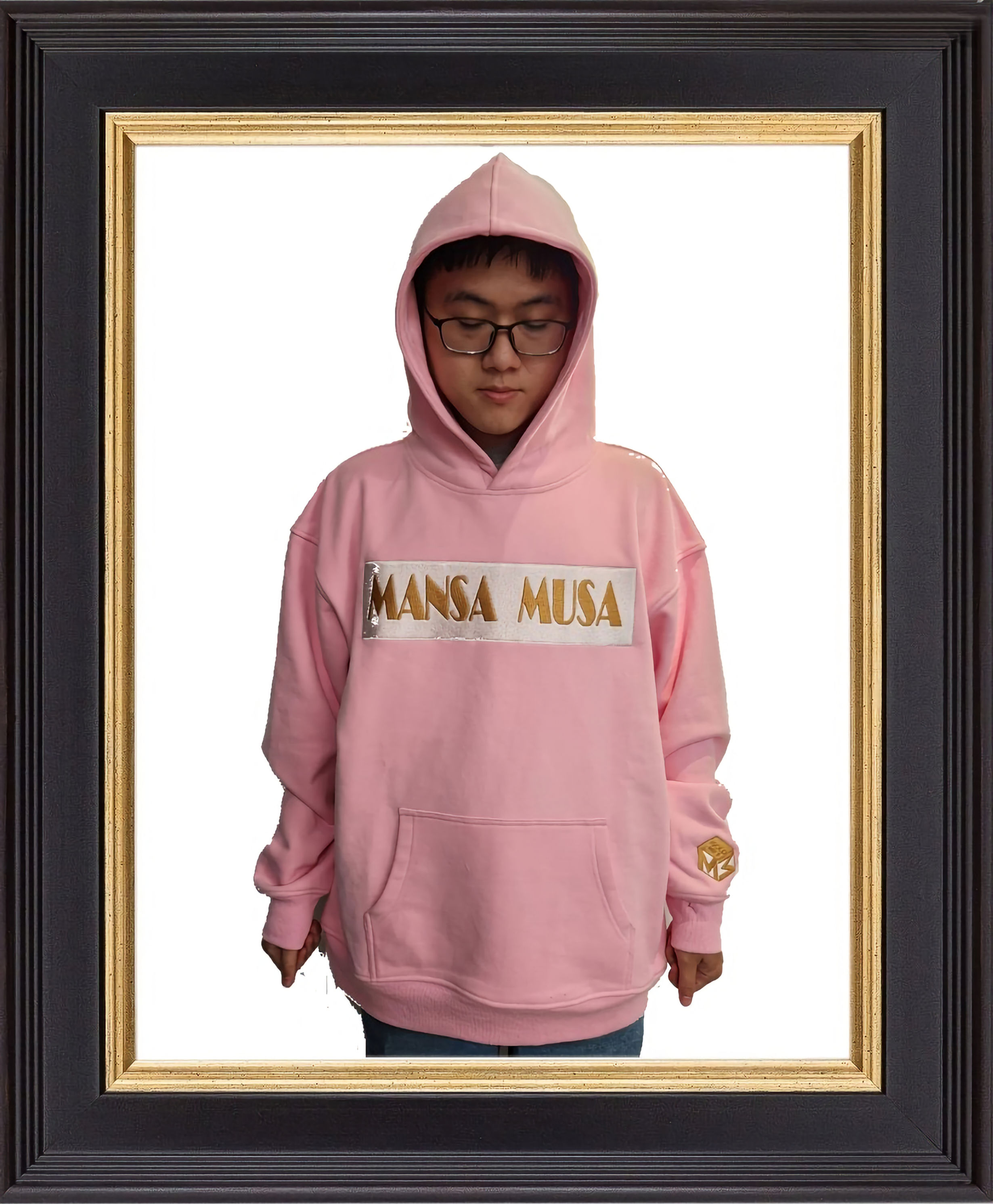 Mansa Musa Designer Pink Hoodie