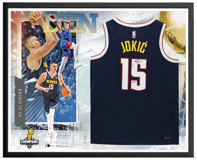 Nikola Jokic Denver Nuggets Autographed Fanatics Authentic 2023 NBA Finals Champ