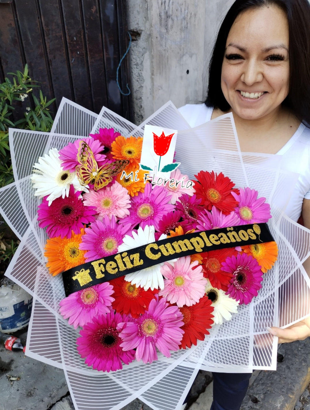 Ramo de 30 Gerberas en forma de corazón
