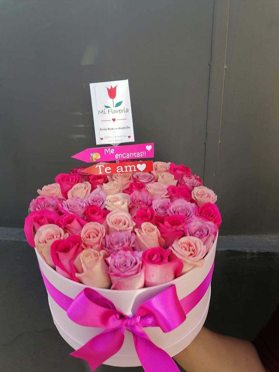 Miniatura: Caja Circular en tonos Rosados