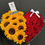 Miniatura: Corazón de Girasoles y Rosas Rojas