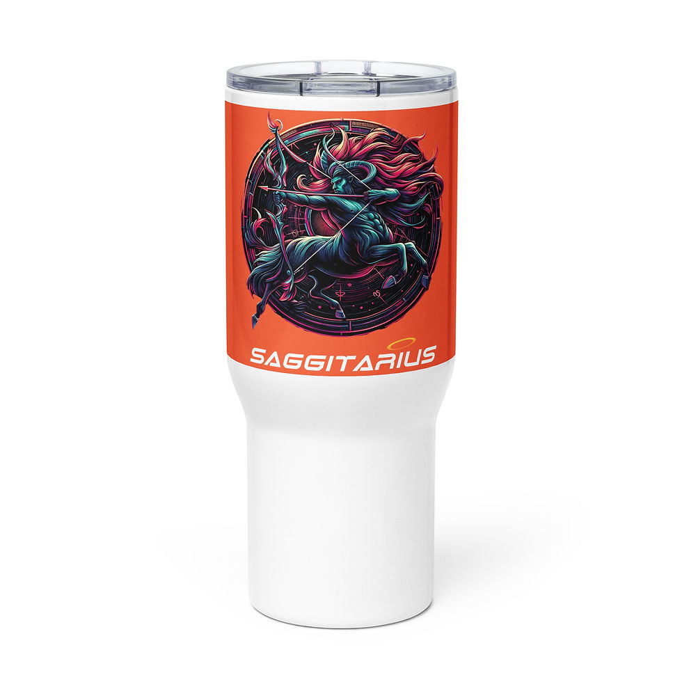 Saggitarius Travel mug with a handle