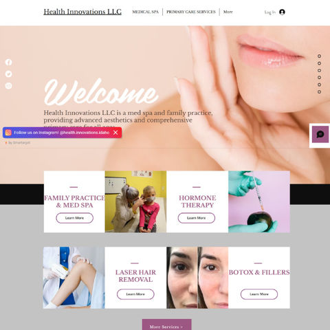 Med Spa website