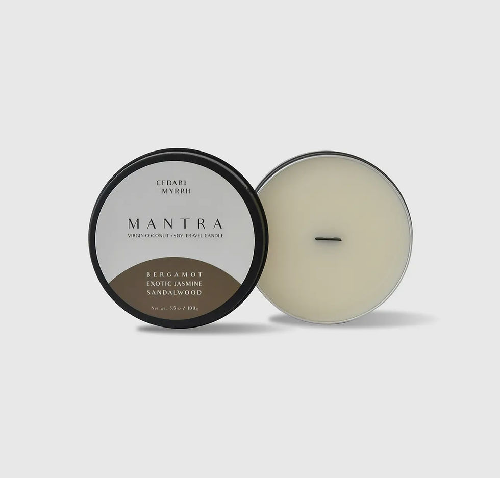 Cedar and Myrrh - Mantra Wellness Travel Size Candle