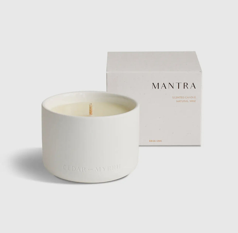 Cedar and Myrrh - Mantra Wellness Candle