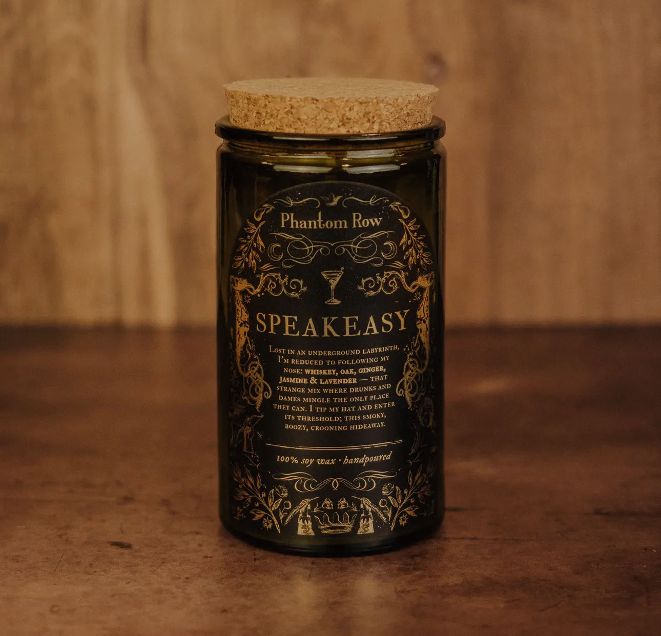 Phantom Row - Speakeasy Soy Wax Jar Candle 15 oz