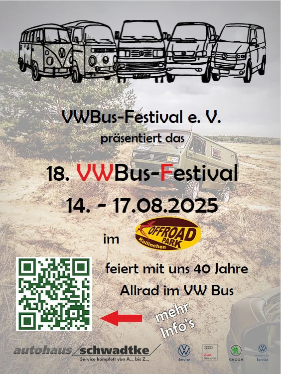 18. VWBus-Festival - 40 Jahre Allrad im VW Bus